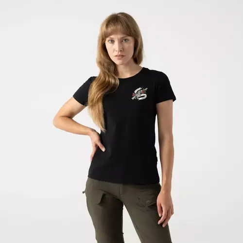 Женская футболка Helikon-Tex Women's T-shirt Slim (Come and take it), Black