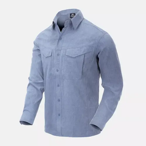 Рубашка Helikon-Tex DEFENDER Mk2 Gentleman Shirt, Melange Light Blue