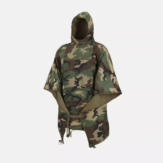 Пончо Helikon-Tex SWAGMAN ROLL Poncho — Windpack Nylon, US Woodland