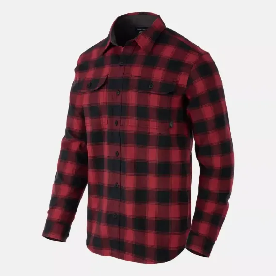Рубашка Helikon-Tex GreyMan Shirt — Nylon Sorona® Blend, Coral Crimson Checkered